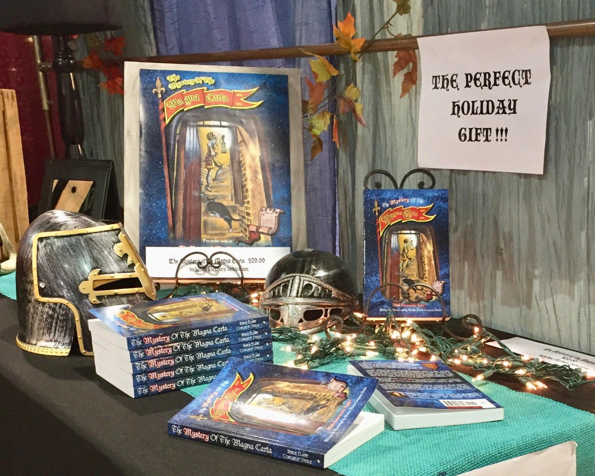 The Mystery of the Magna Carta books on display