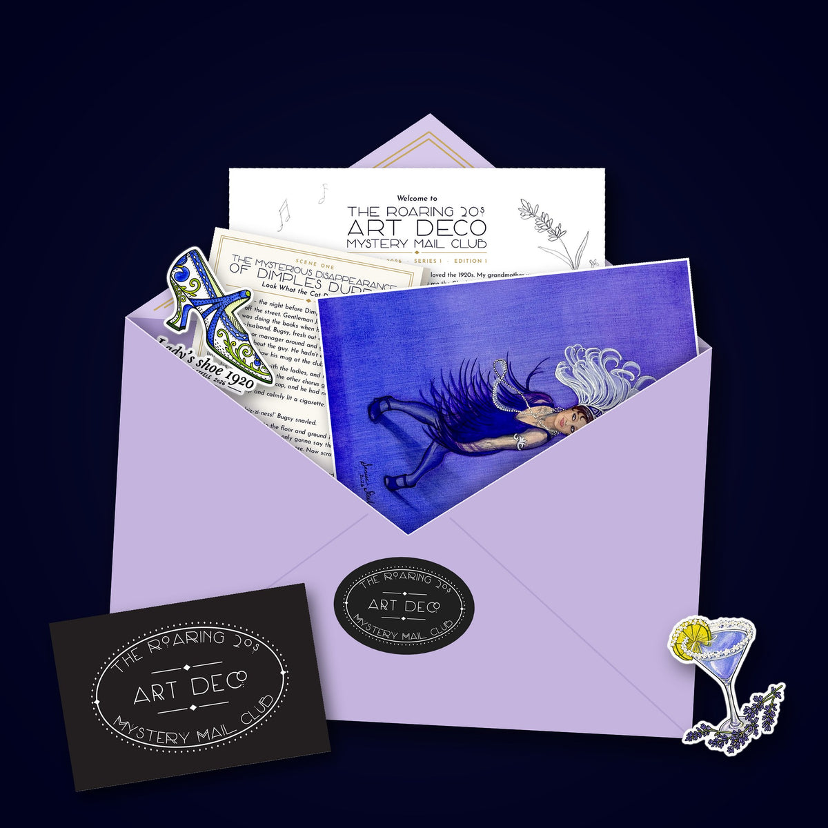 Gift the Club: The Roaring 20s Art Deco Mystery Mail Club