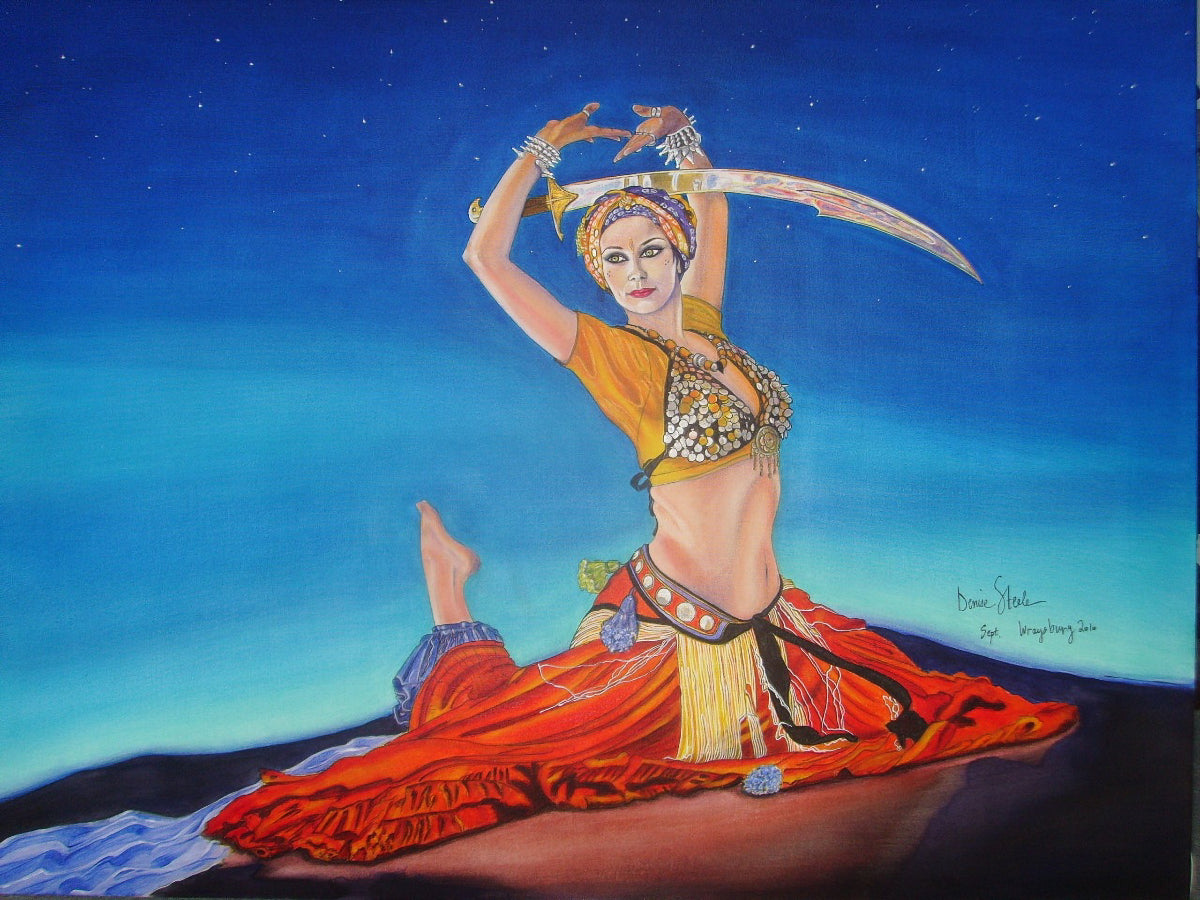 Sabine, Denise Steele's painting of a belly dancer